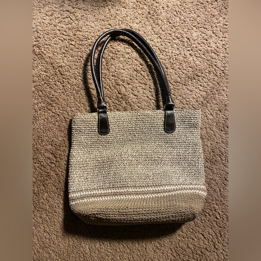 Brown Crochet Purse with Wallet